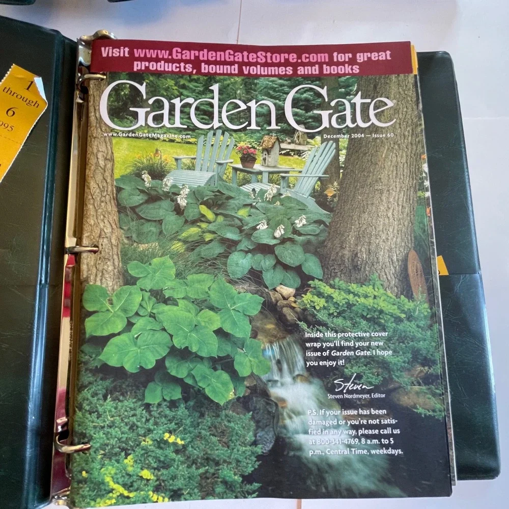 Garden Gate Magazine 2004 Full Year Issues 55-60 with Green Collector Binder